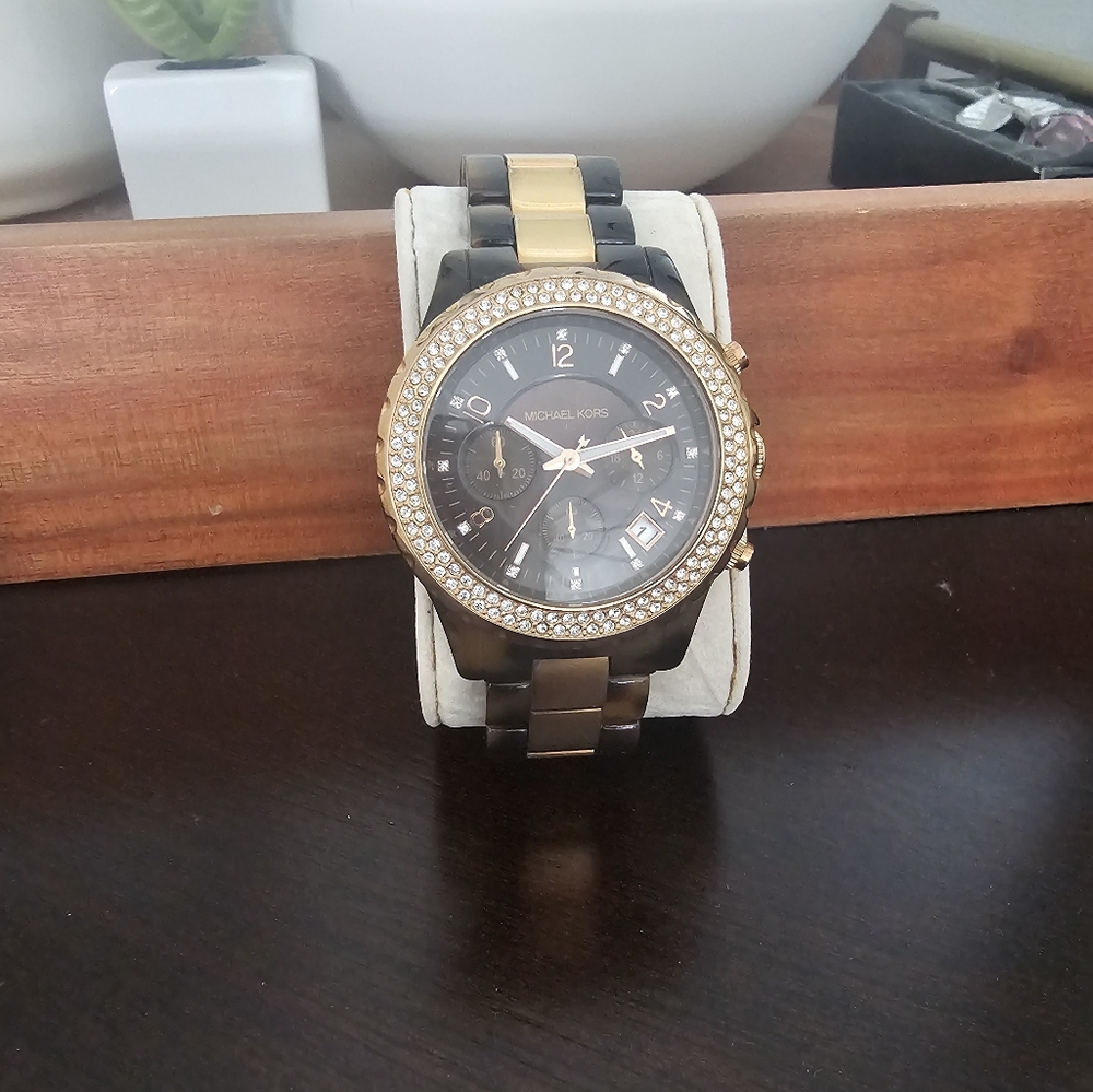 Michael Kors Rose Gold and Tortoise watch